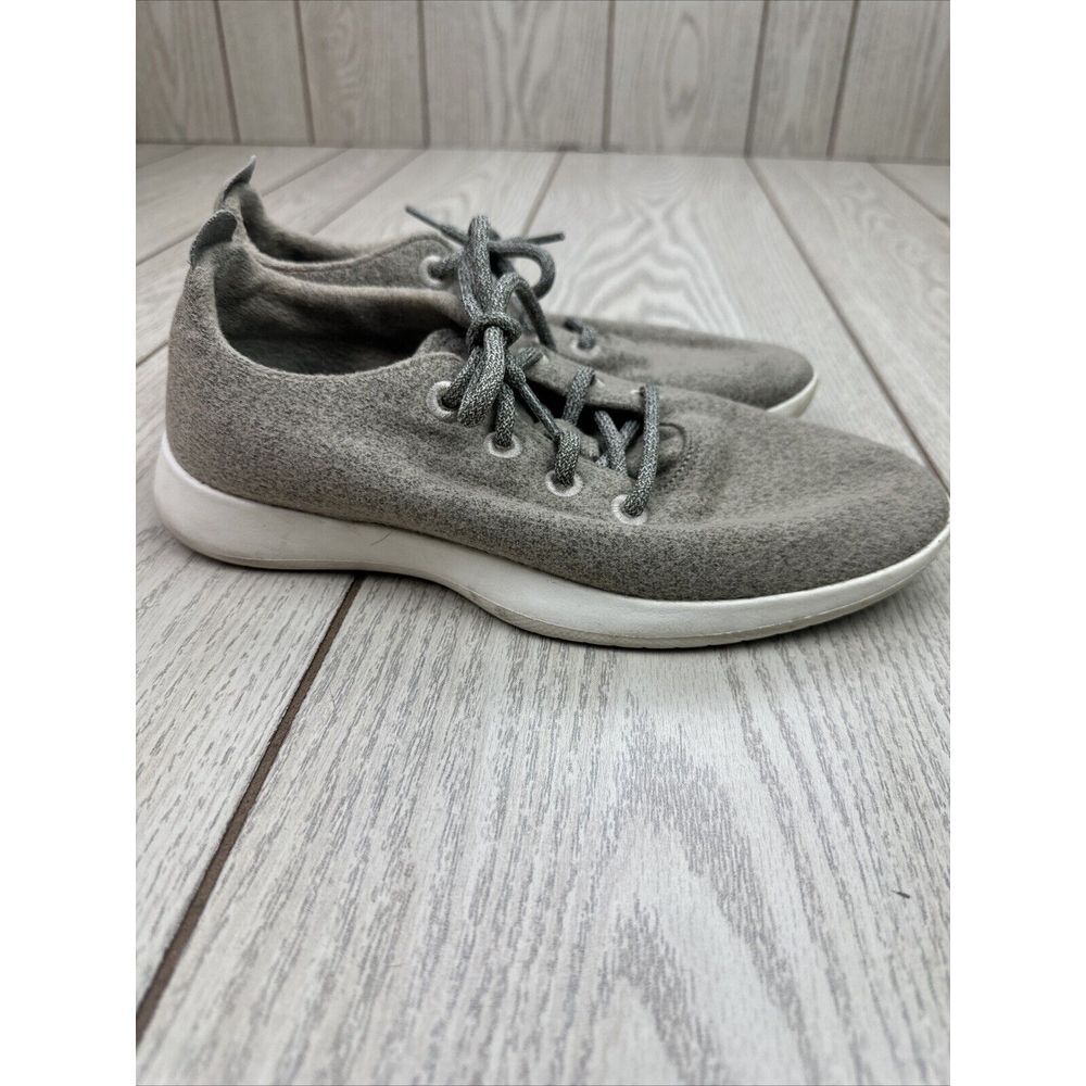 Allbirds Mens Wool Runners 0094 Green Lace Up Low Top Sneaker Shoes Size 9 - Picture 7 of 10